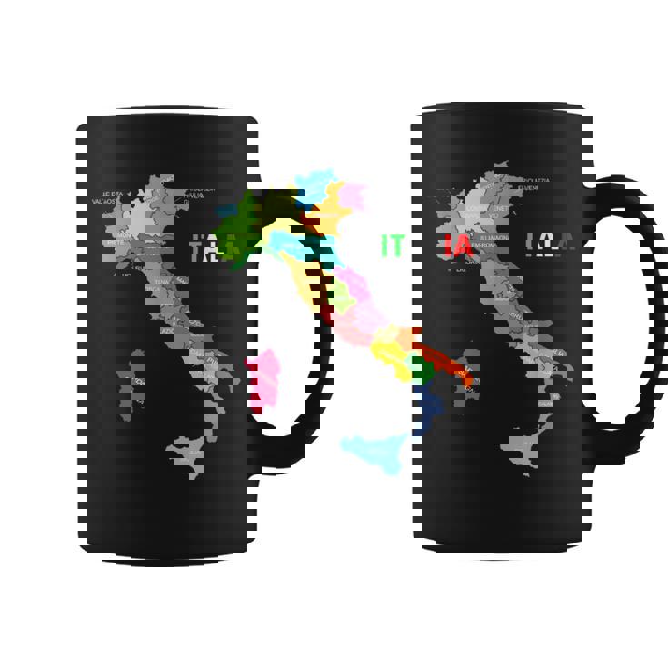 イタリア地図ブーツ 国旗 イタリア コーヒーマグ