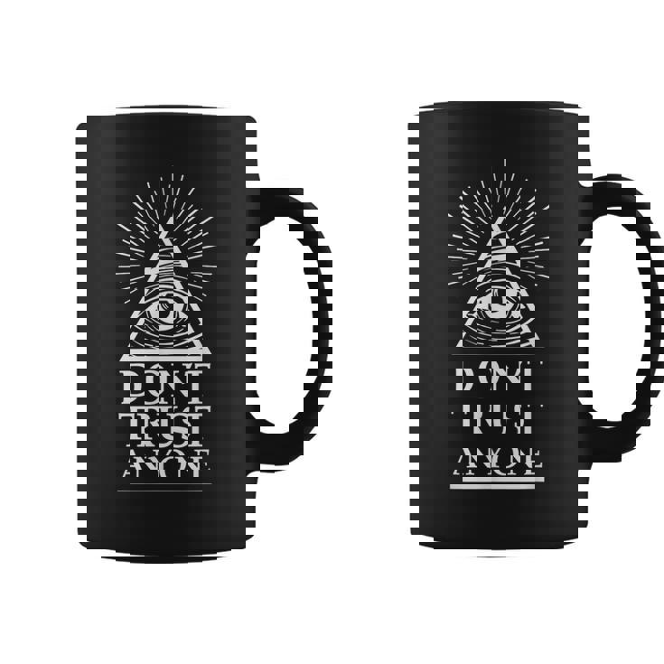 イルミナティ フリーメイソン 誰も信じるな コーヒーマグ