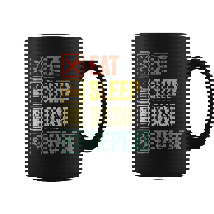 イートスリープダッシュリピートビデオゲームジオメトリビデオゲーマー コーヒーマグ