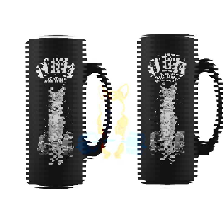 ウェルシュ・コーギー いぬ 犬 筋トレ 筋肉 バーベル ウエイトリフティング コーヒーマグ