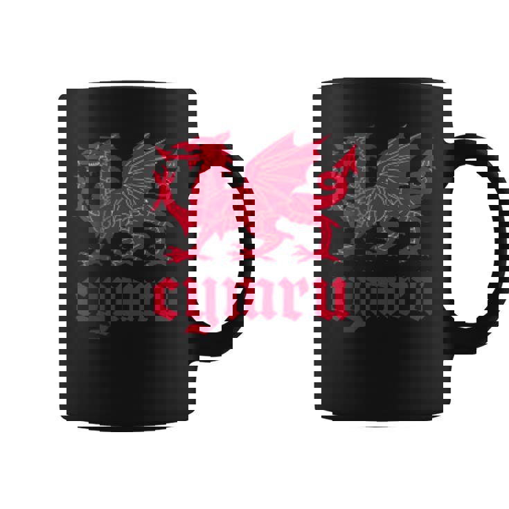 ウェールズ・ウェールズ・ウェールズ・シムレーグ・レッド・ウェールズ・ドラゴン コーヒーマグ