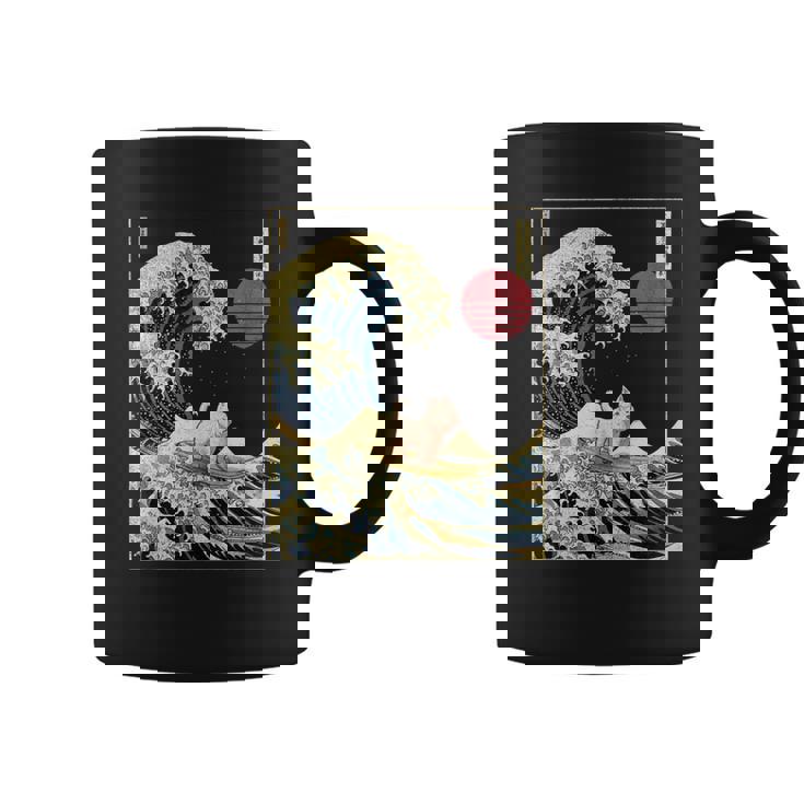 ウエストハイランド ホワイトテリア ウェスティ 日本神奈川波 コーヒーマグ