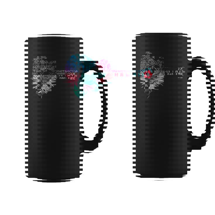 ウクレレ トライバル・フラワー アロハ・ギター ハワイ コーヒーマグ