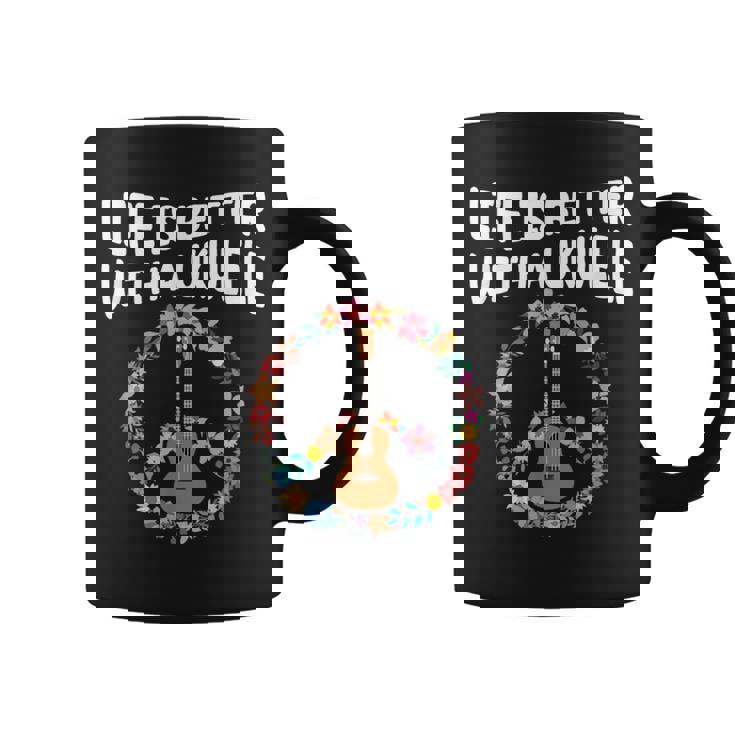 ウクレレで人生はもっと良い-ウクレレ愛好家 コーヒーマグ