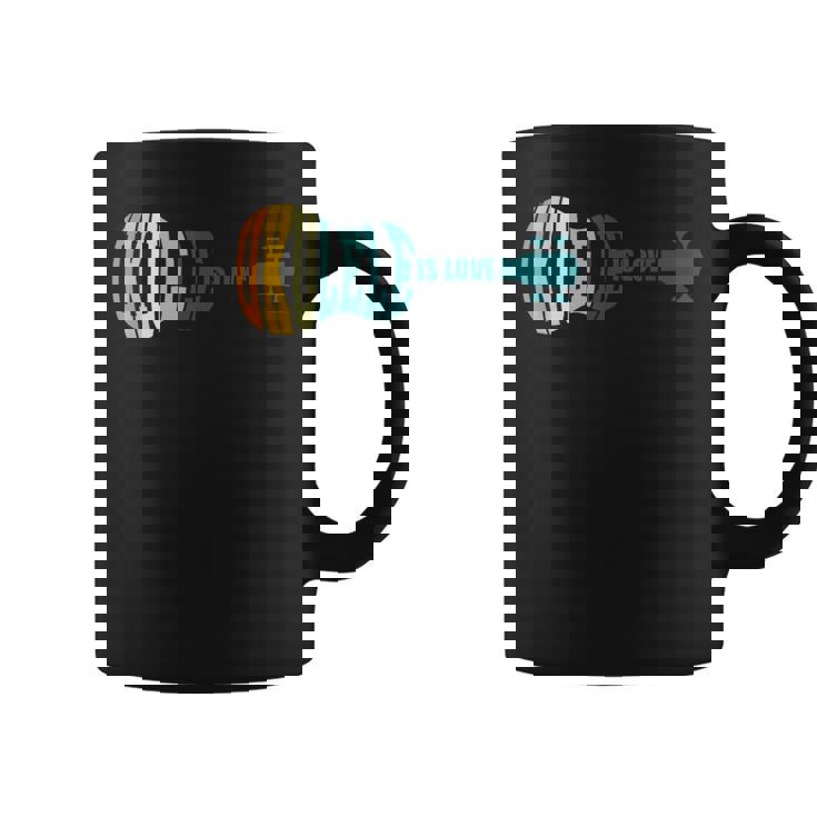 ウクレレ・イズ・ラブ アコースティック ハワイアン ミュージシャン ウクレレ アロハ ギター コーヒーマグ