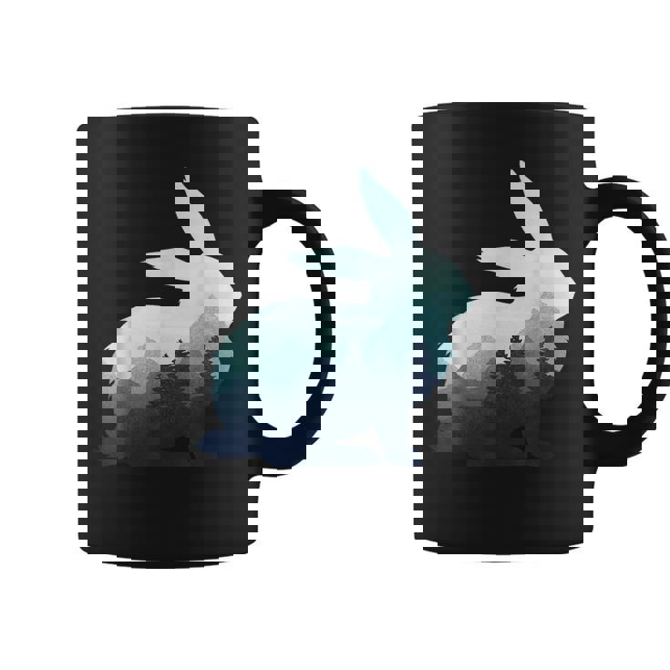 ウサギ バニー 野ウサギ 動物 野生 芸術的 グラフィック 自然 コーヒーマグ