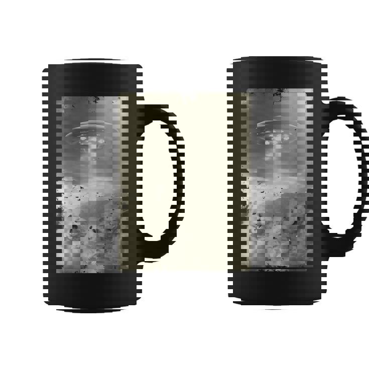 エイリアン Ufo の侵略 面白いハムスターの自撮り コーヒーマグ