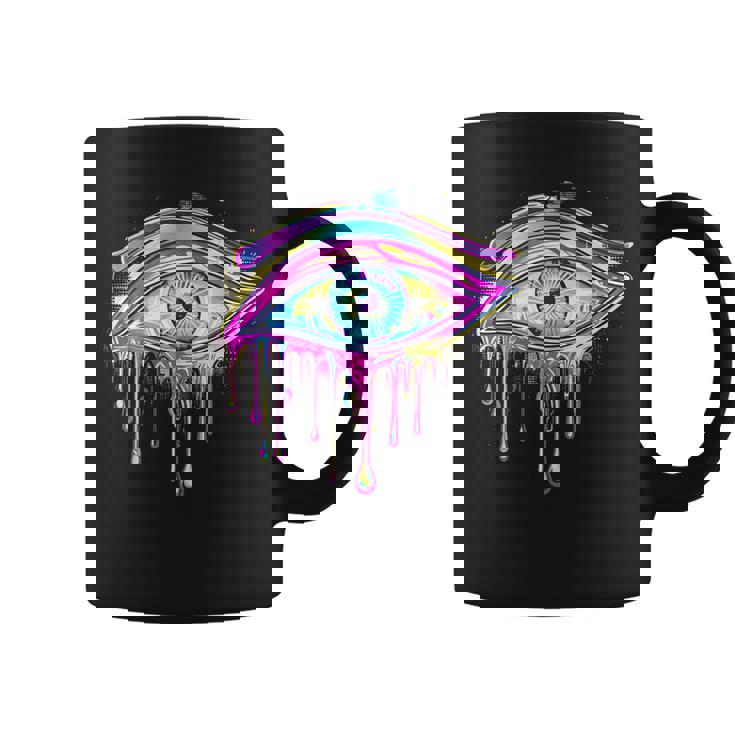 エジプトのホルスの目 トリッピー サイケデリック アート 宇宙 シュール コーヒーマグ
