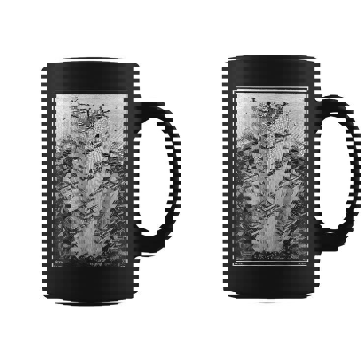 エッシャーのバベルの塔 コーヒーマグ