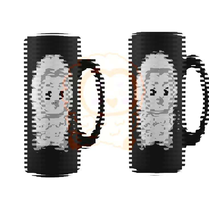 エッホエッホ 一生懸命に走るフクロウの赤ちゃん イラスト コーヒーマグ