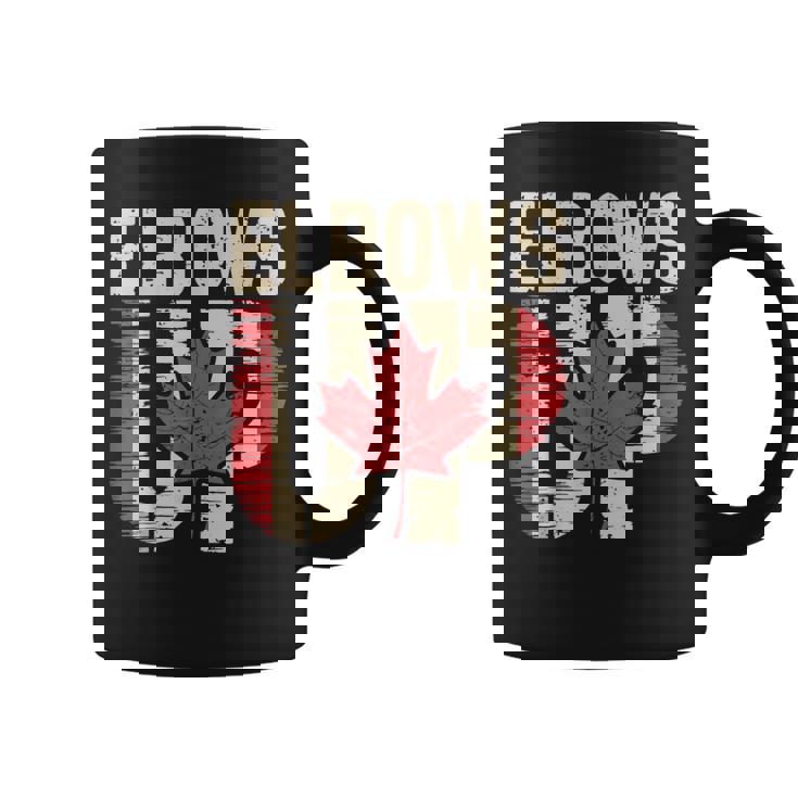 エルボーズアップ カナダ カナダ国旗 プライド 北 強い メープルリーフ コーヒーマグ