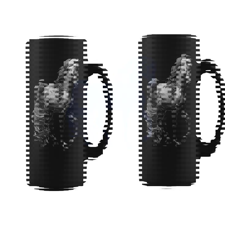 エレガントなアラビア馬のデザイン、馬好きに最適です。 コーヒーマグ