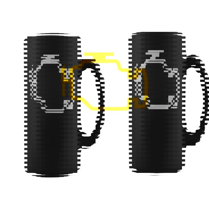 エンジンライトをチェック コーヒーマグ