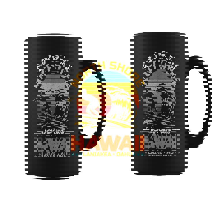 オアフ島のラニアケアビーチノースショアサーフィンハワイオアフ島 コーヒーマグ