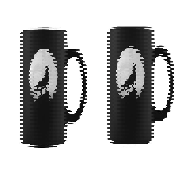 オオカミの遠吠え ライトローンウルフ コーヒーマグ