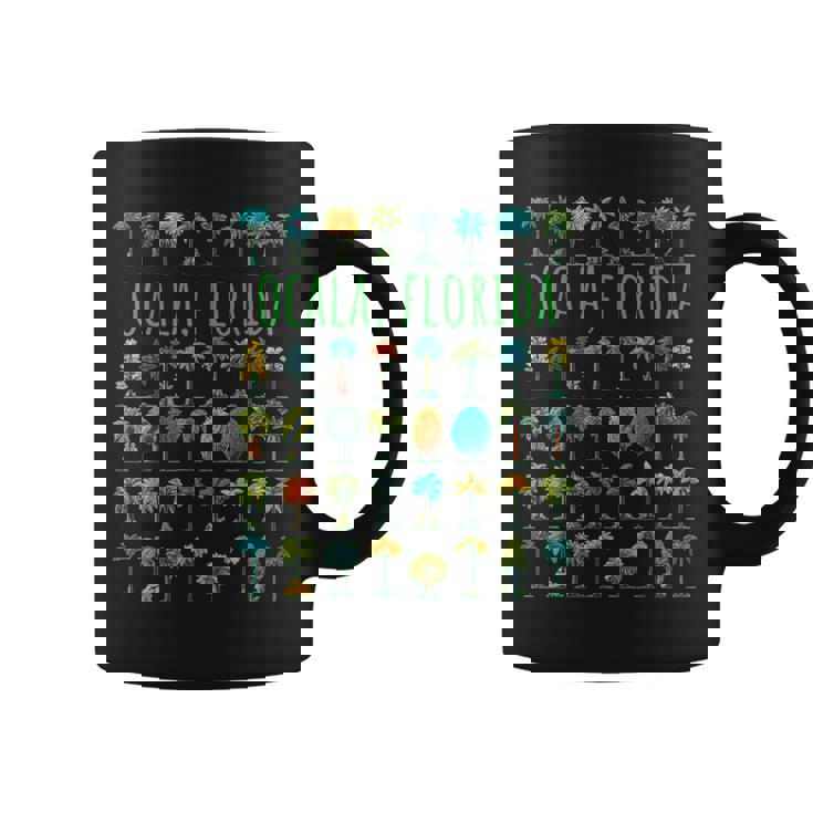 オカラフロリダ、アメリカ、ヤシの木のデザイン。 コーヒーマグ