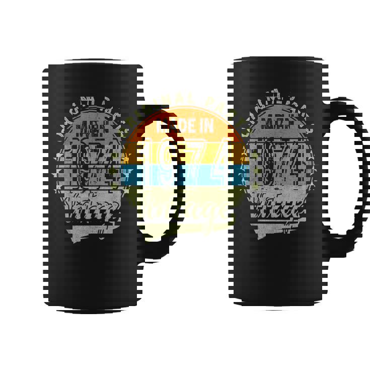 オリジナルパーツ 1974年生まれ ヴィンテージ 50歳 誕生日 レトロ コーヒーマグ