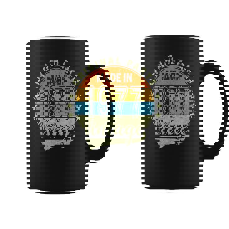 オリジナルパーツ 1977年生まれ ヴィンテージ 47歳 誕生日 レトロ コーヒーマグ