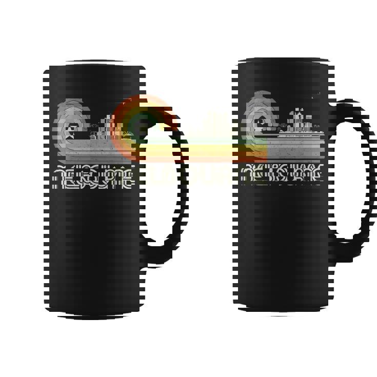 オーストラリア 休暇のお土産 レトロ ビンテージ スカイライン メルボルン コーヒーマグ