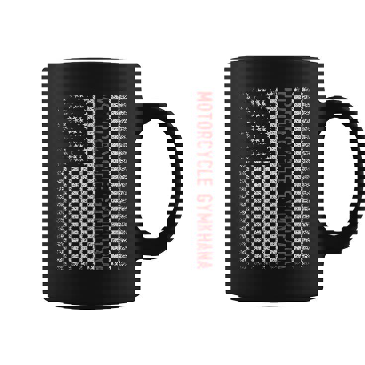 オートバイ ジムカーナ アメリカ国旗 7月4日 コーヒーマグ