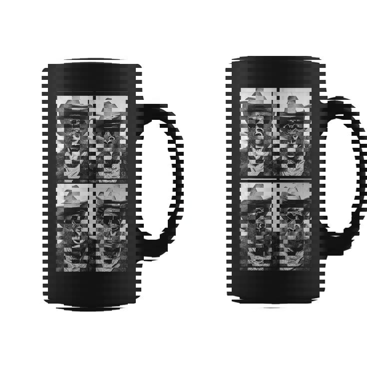 カウボーイ ゴリラ サングラス付き 動物 写真 ブース ウエスタン コーヒーマグ