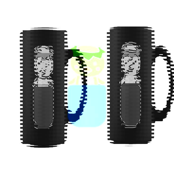 カッパ くん『いん・ざ・ぽけっと』河童【どうぶつフレンズ】きゅうり 妖怪 ゆるくて かわいい イラスト コーヒーマグ