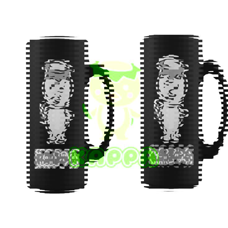 カッパ くん『セルフィー』河童【どうぶつフレンズ】きゅうり 妖怪 かわいい イラスト コーヒーマグ