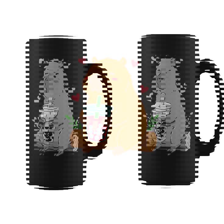 カピバラ ボバ バブルティー キッズ ガールズ キッズ カワイイ カピバラ コーヒーマグ