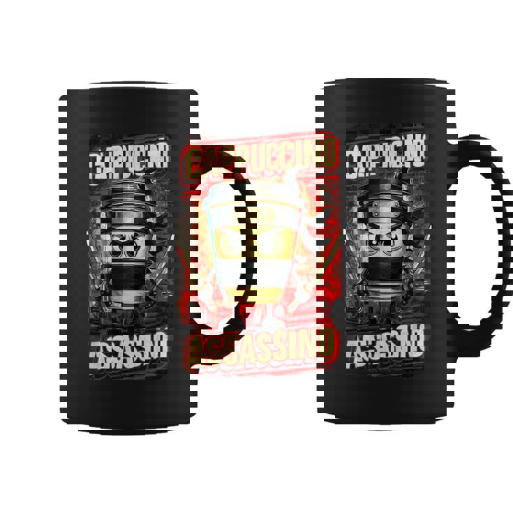 カプチーノ アサシーノ イタリアン ブレイン ミーム 日本語 忍者 コーヒーマグ