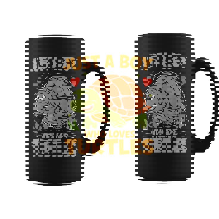 カメが大好きな少年 コーヒーマグ