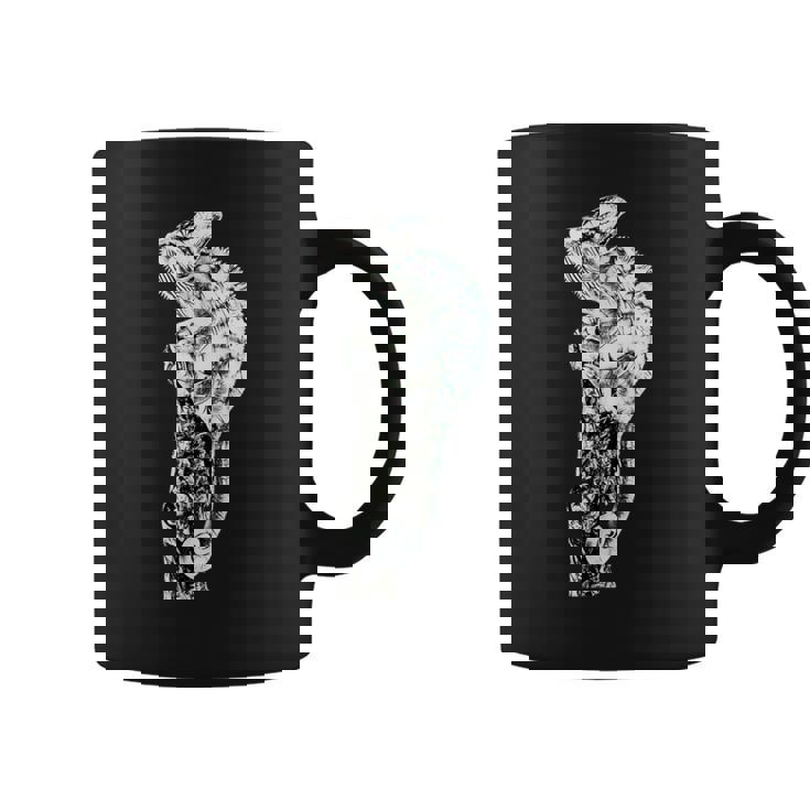 カメレオン 爬虫類 モチーフ カラフル テラリウム カメレオン コーヒーマグ