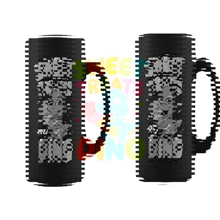 カラフル スイート おやつ 恐竜 かわいい 恐竜 デザート アイスクリーム コーヒーマグ