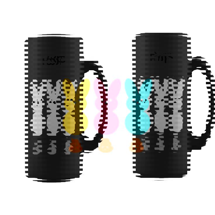 カラフルなマシュマロバニーのうんち コーヒーマグ