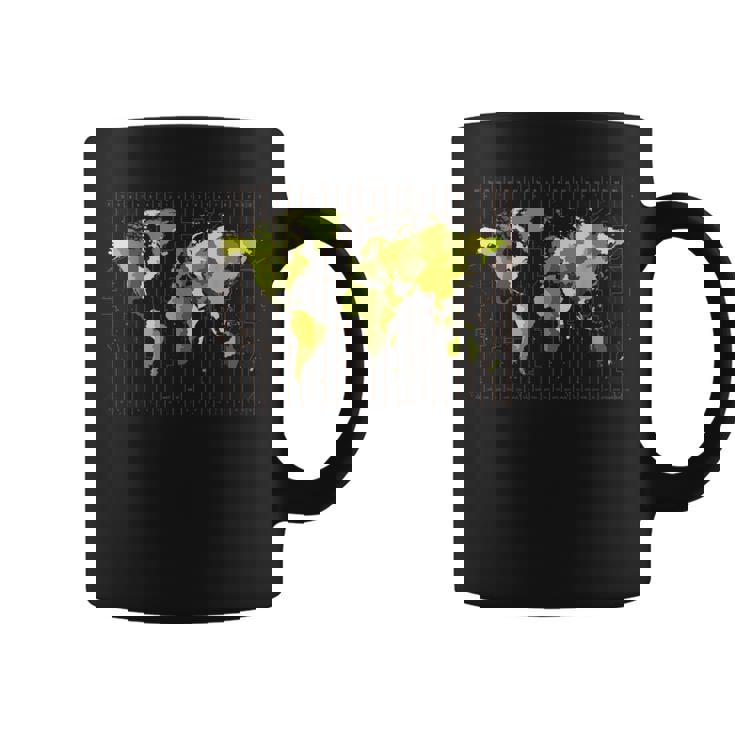 カラフルな地図 地球 タイムゾーン 国 大陸 地理 コーヒーマグ