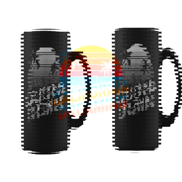カリフォルニア ドリーミング サンセット ヤシの木 街並み コーヒーマグ