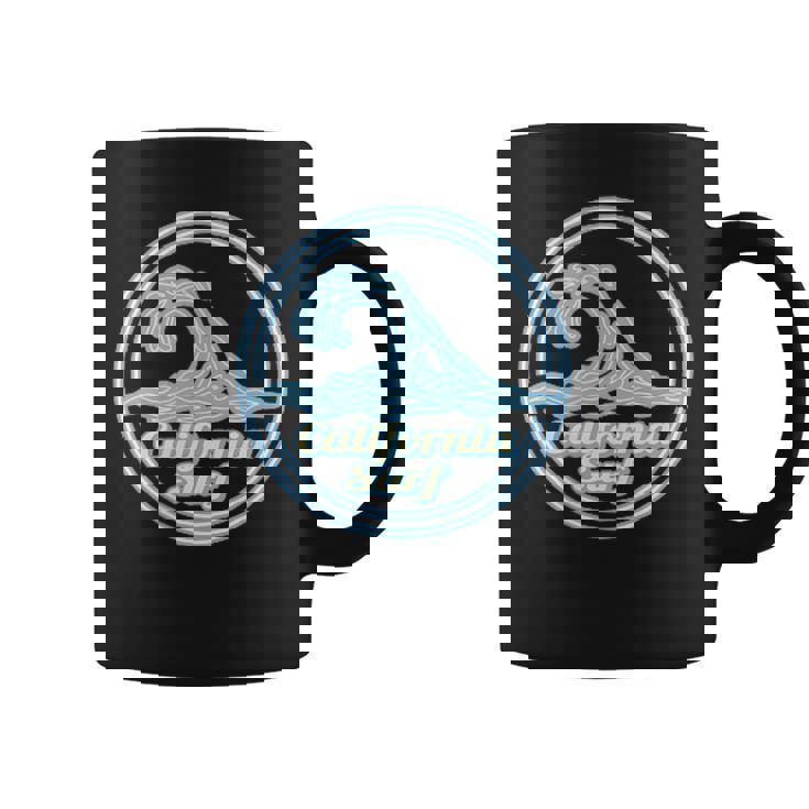 カリフォルニア州バハ、ビッグウェーブサーフクラブ、サーフィングラフィック。 コーヒーマグ