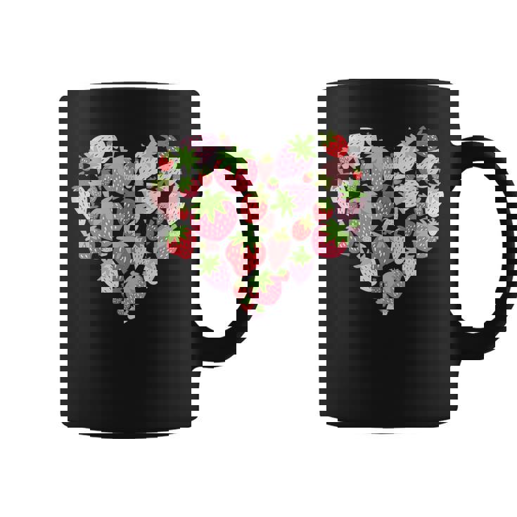 カワイイ ストロベリーハート コテージコア エステ ストロベリー コーヒーマグ