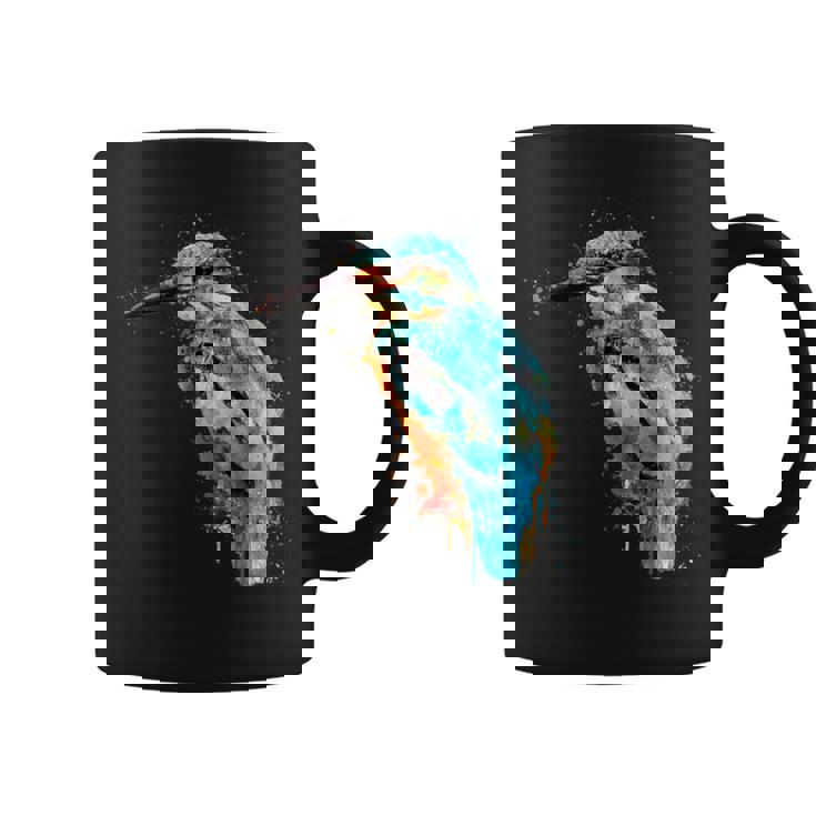 カワセミ 鳥 野生動物 動物 水彩 芸術的 ペインティング コーヒーマグ