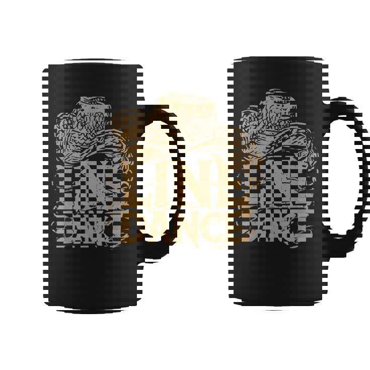 カントリー・ウエスタンのラインダンス コーヒーマグ