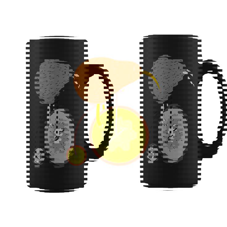 キウイフルーツバイクのキウイ鳥 コーヒーマグ