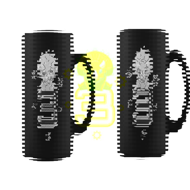 キッズ 3歳 赤ちゃん トリケラトプス 誕生日 恐竜 男の子 女の子 コーヒーマグ