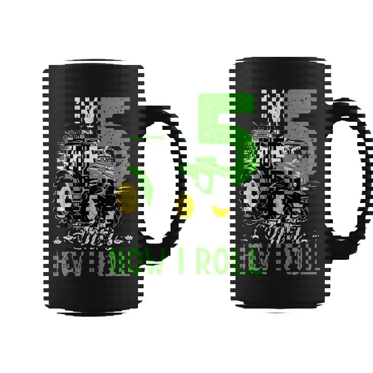 キッズ I Am 5 This Is How I Roll One Years Old Tractor 5歳の誕生日 コーヒーマグ