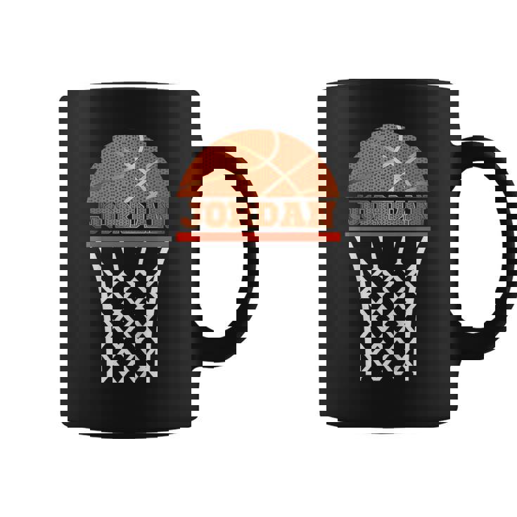 キッズ バスケットボールtシャツ ジョーダン カスタムネームギフト 男の子、若者向け コーヒーマグ