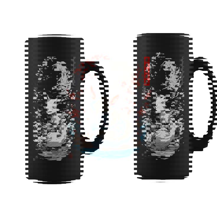 キツネ 妖怪 白狐 幽霊 浮世絵 ヴィンテージ コーヒーマグ