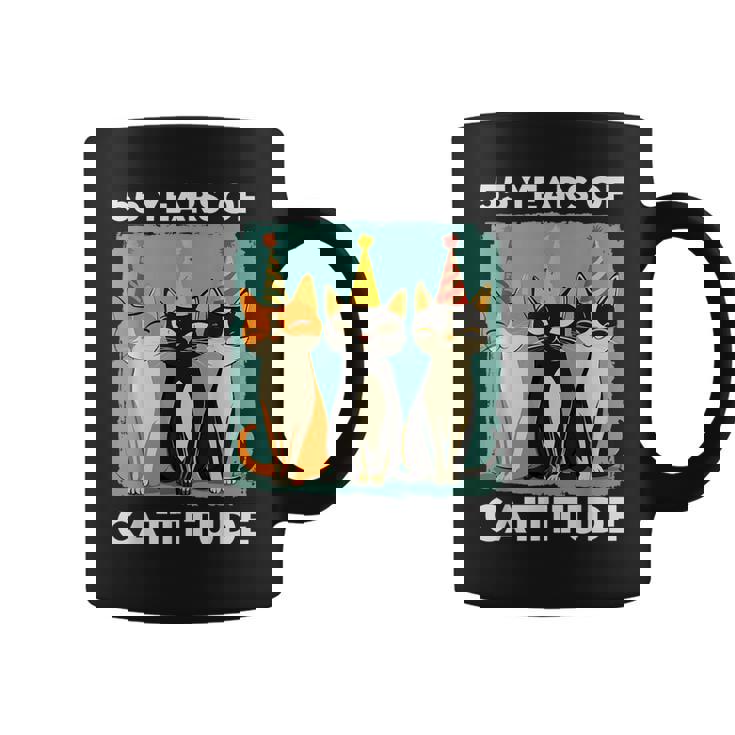 キャティチュード55歳 55歳の誕生日 猫好き 55歳 コーヒーマグ