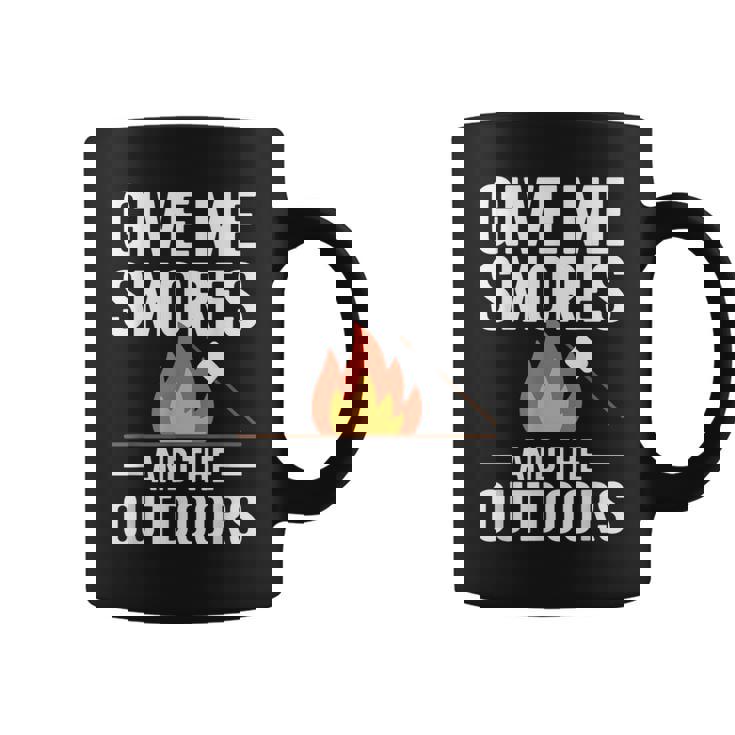 キャンプ&ハイカー向け、スモーズアンドザアウトドアデザインを与えてください コーヒーマグ