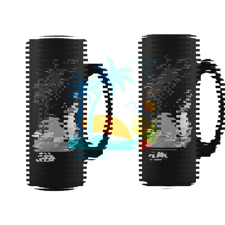 キューバ 熱帯の風景 ハバナ ギフト お土産 カリブ海 ヤシの木 冒険 コーヒーマグ