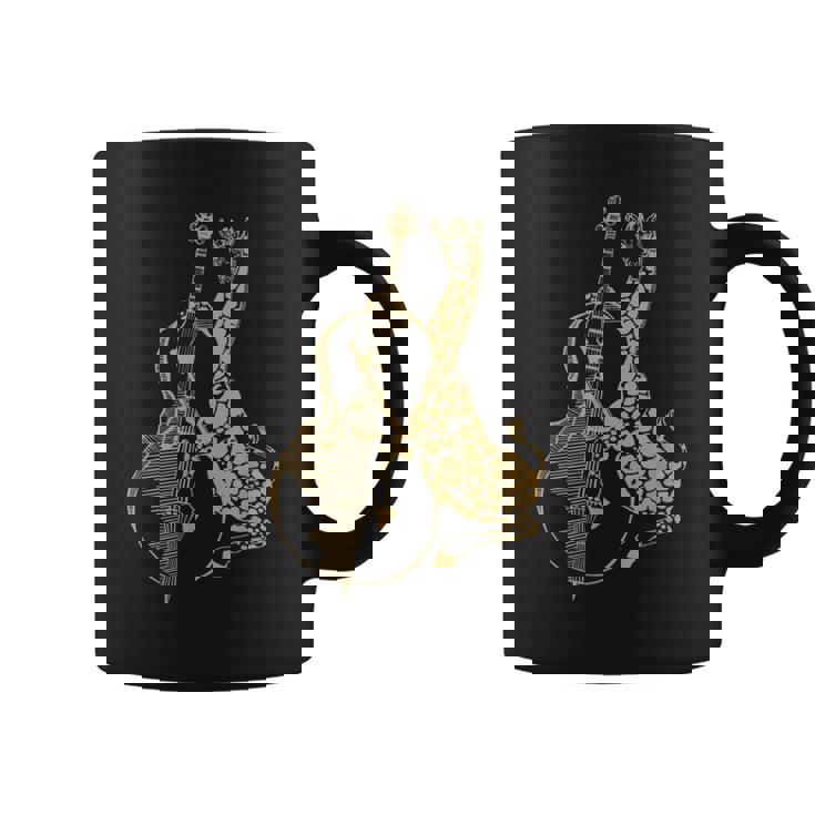 キリン 演奏 チェロ おもしろい 動物 チェリスト ロック ミュージシャン アート コーヒーマグ