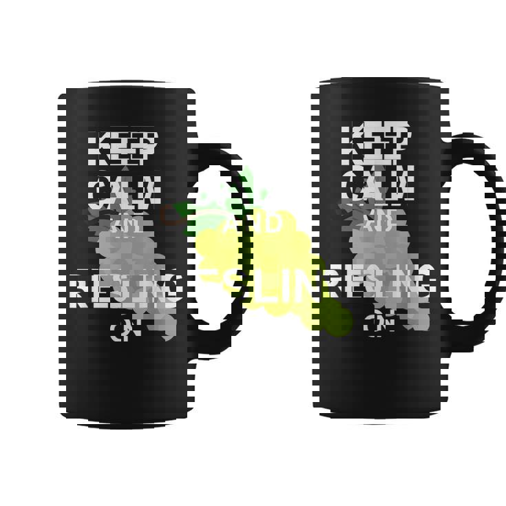 キープ・カームとリースリング・オン・ワイン コーヒーマグ