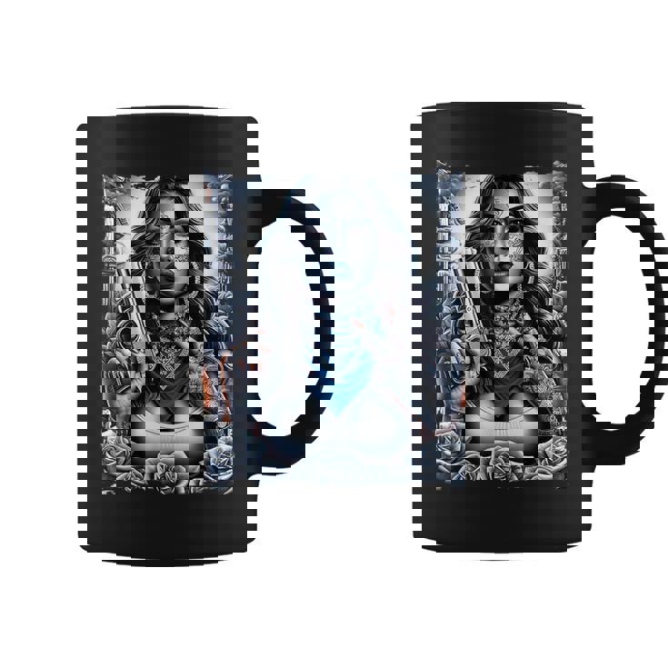 ギャングガール ヒップホップ チカーノデザイン コーヒーマグ
